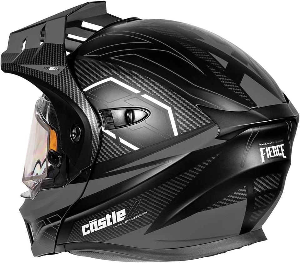 Castle X CX950 V2 матовый черный уголь модульный мотоциклетный шлем LG 45-12276 - Изображение 3 из 4