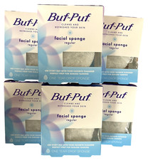 Buf-Puf Regular Facial Sponge ( 6 pack ) blue