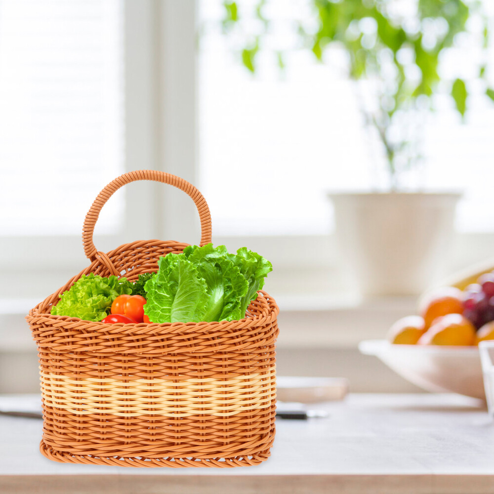 Woven Basket Home Decor Hanging Vases Plant Rack Indoor Plants