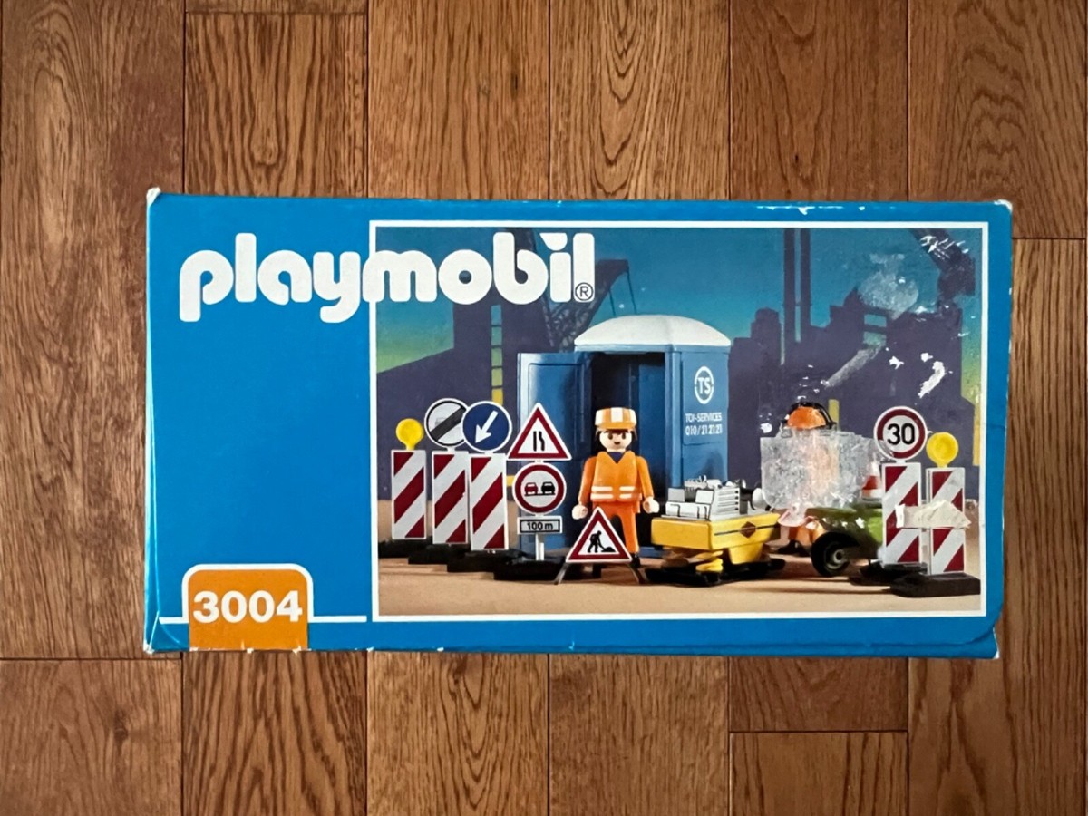 playmobil 3004 construction workers new sealed retired set