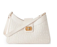 NWT BRAHMIN Carman Collection Sea Slat White Esme Shoulder Bag