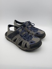 Sandalia de senderismo Ozark Trail para hombre talla 9 azul/gris sin cordones zapatos cómodos para el agua