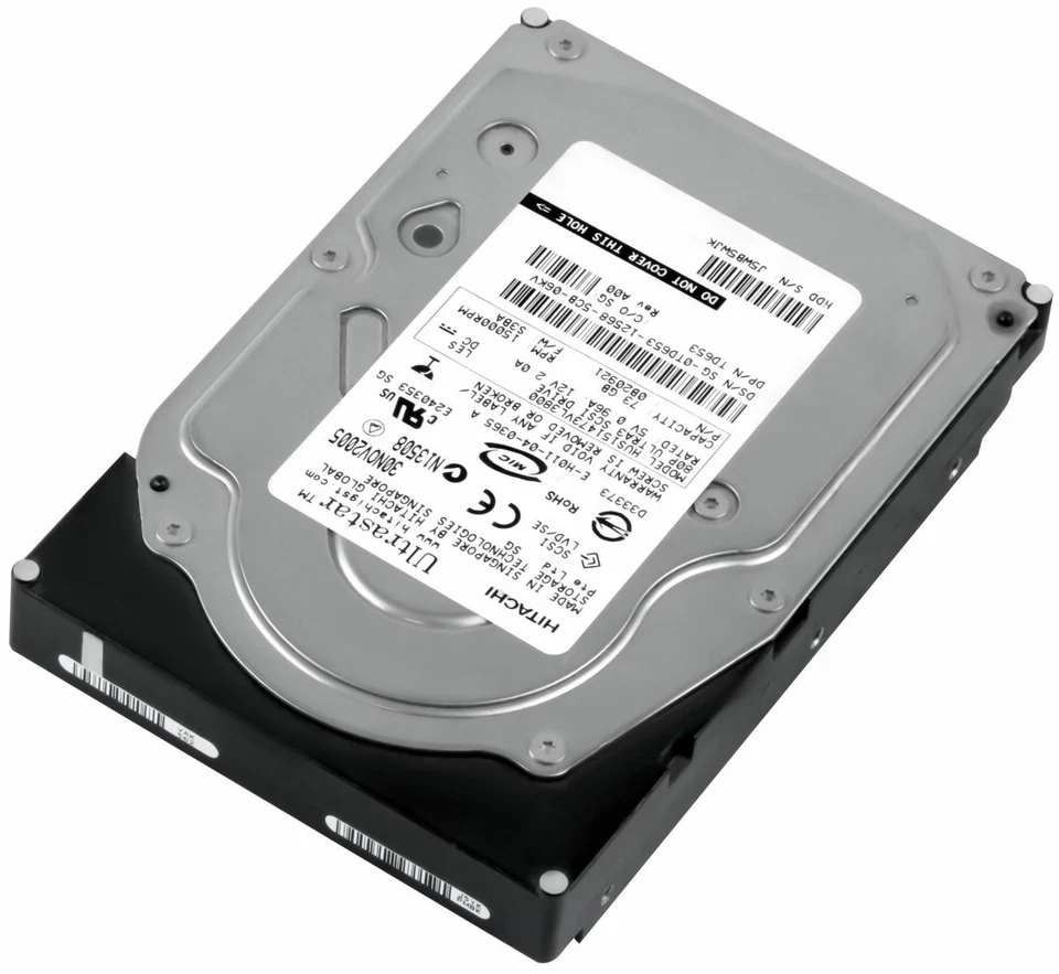 Hard Dell 0TD653 TD653 73GB 15000U/Min SCSI U320 HUS151473VL3800 3.5 " Inch - Image 2 of 3