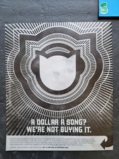 Napster Promo Print Advertisement Vintage 2001