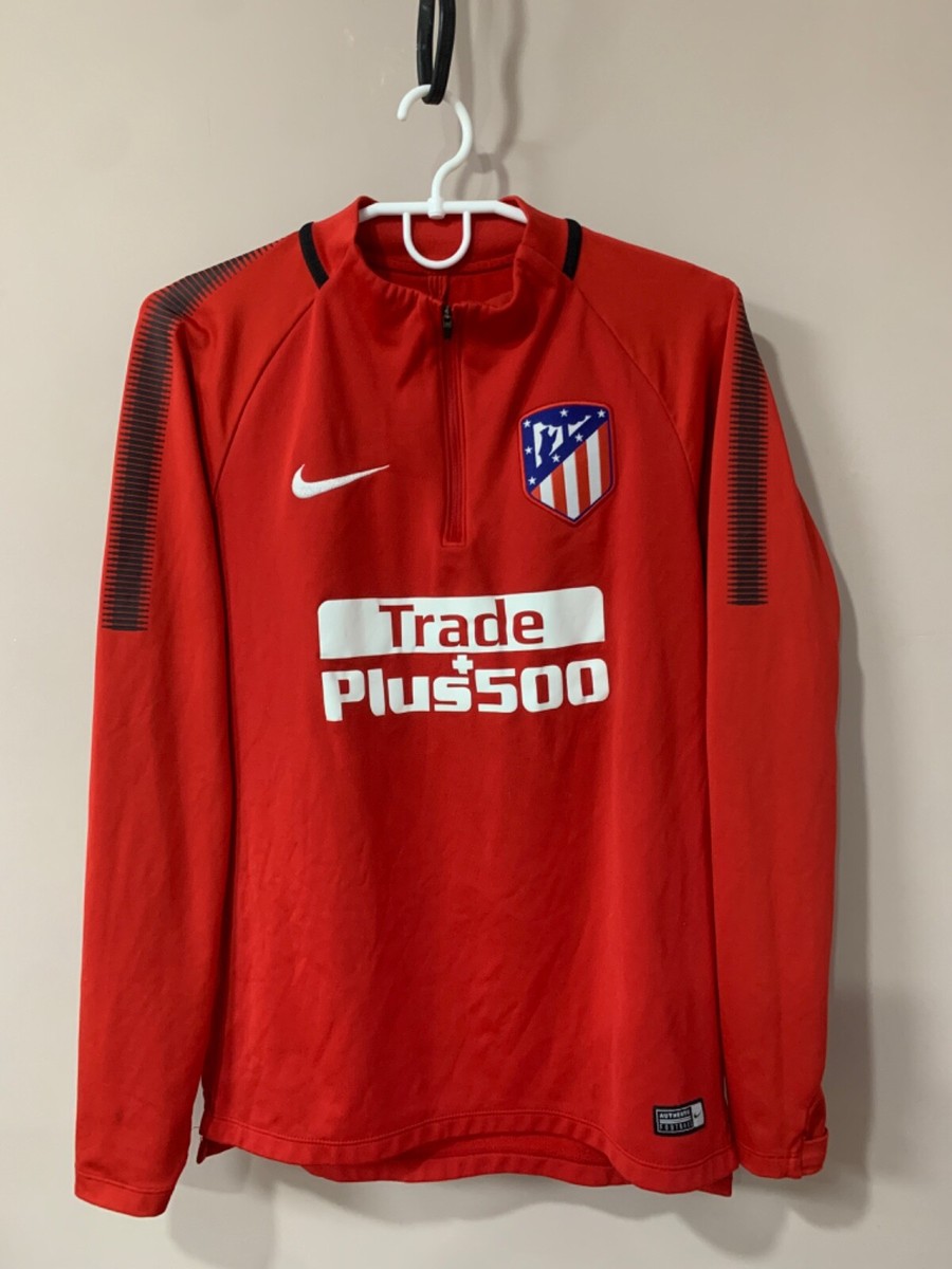 Atletico Madrid 1/3 Zip Training Football Long Sleeve Shirt