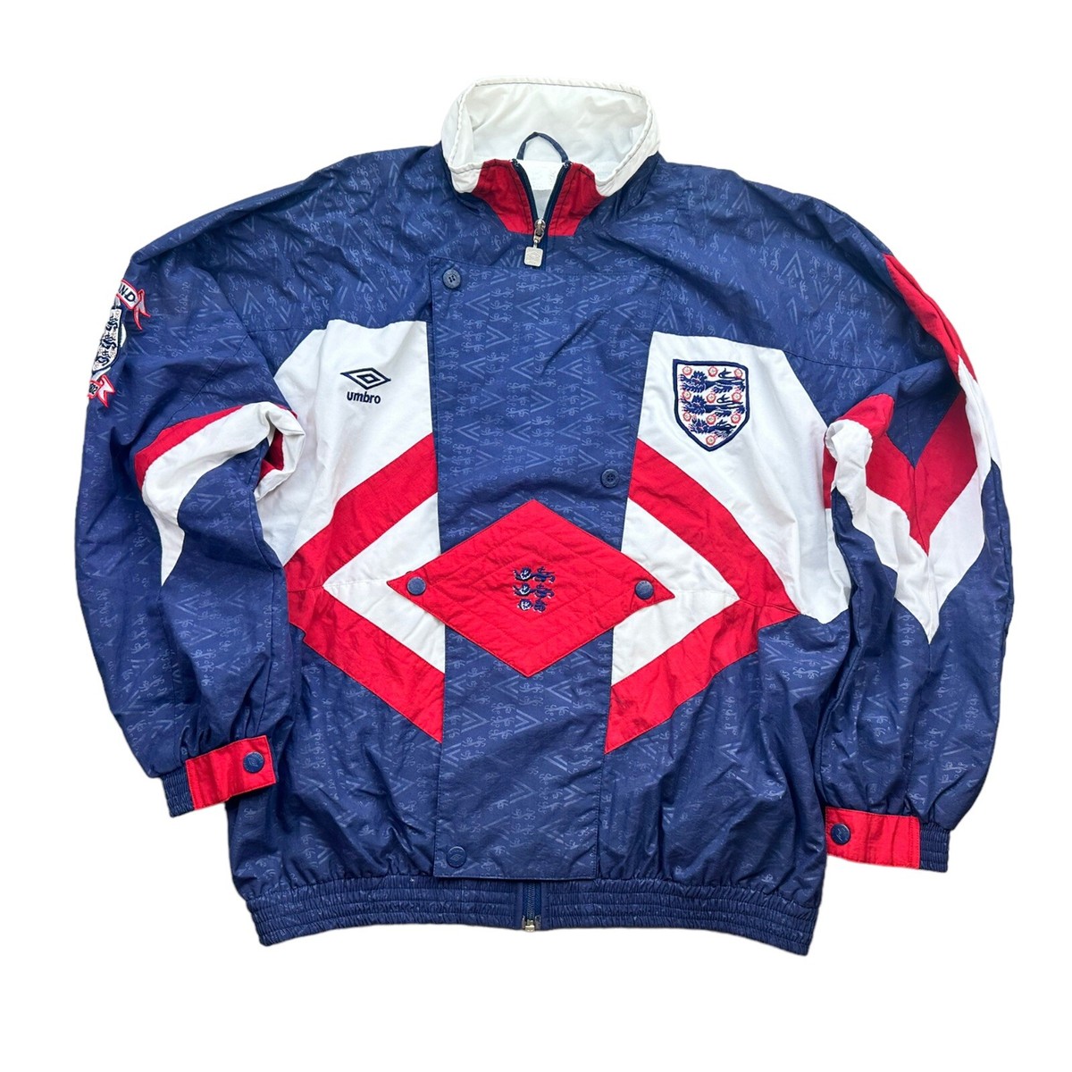 England vintage Trainingsanzug Gr. L 1990-92 Umbro Tracksuit England vintage Trainingsanzug Gr. L 1990-92 Umbro Tracksuit