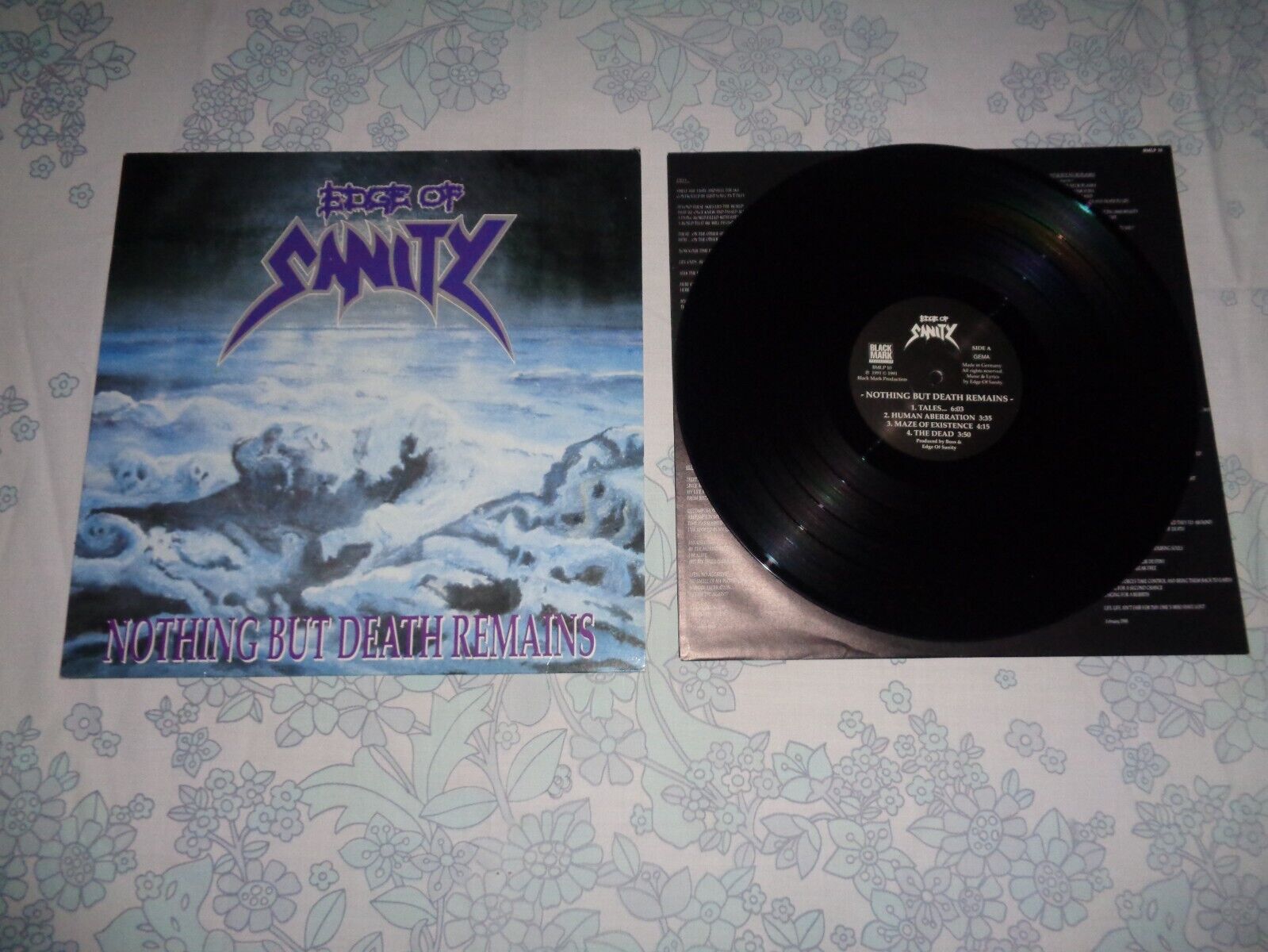 EDGE OF SANITY "Nothing But Death Remains" LP 1991 dismember cemetary entombed