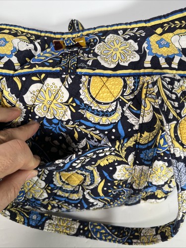 RARE Vera Bradley Miller Bag Large Tote Retired Ellie Blue Tote 16 X 15 - Picture 11 of 14