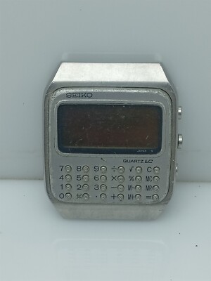 Seiko C153-5007 Calculator Quartz LC Vintage Watch for Parts/Restore