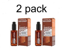2 x L'OREAL MEN EXPERT BARBER CLUB ACEITE PARA BARBA LARGA Y PIEL 30 ml / 1 fl oz