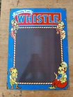 vintage model WHISTLE SODA Advertising Sign Steel plate Rusty Spot No Porcelain