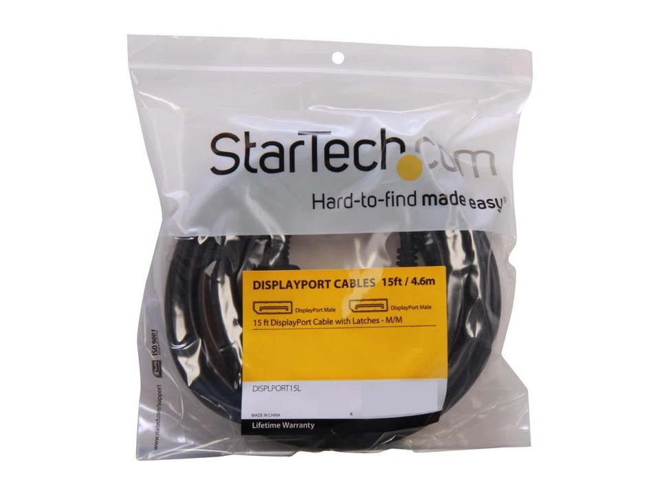StarTech.com DISPLPORT15L 15 ft. Black 1 x DisplayPort Male to 1 x DisplayPort - Image 3 of 3