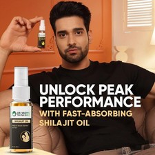 Dr. Vaidya  s Shilajit Oil for Men Ashwagandha  Gokshura - 30ml Pack of 2 