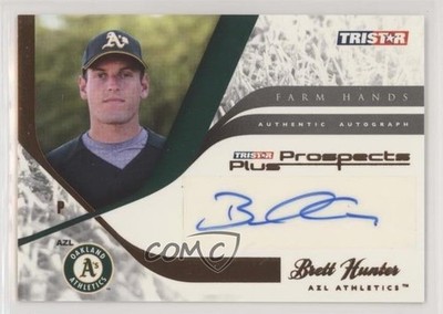 2008 Prospects Plus Farm Hands Authentic Orange 4/5 Brett Hunter Auto 0l2