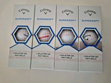 Image of Callaway Supersoft Splatter Red 1 Dozen Golf Balls Brand New (12 Balls)