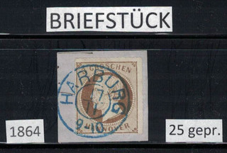 Hannover MiNr. 25 gepr. Berger BPP und andere Briefstück