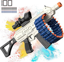Electric Automatic Toy, Jakmean Toy Blaster with 30 Dart Clips and 100 Foam Dart