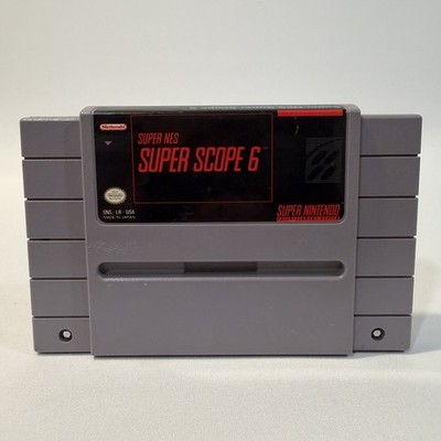Super Scope 6 Super Nintendo SNES Light Gun Shooter Video Game Cartridge