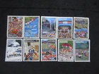 JAPAN PREFECTURAL STAMPS ( HOMETOWNS SCENES IN MY HEART SERIES NO.6 ) USED