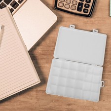 ??tui de rangement pour bijoux et pilules bo?te rectangulaire transparente avec