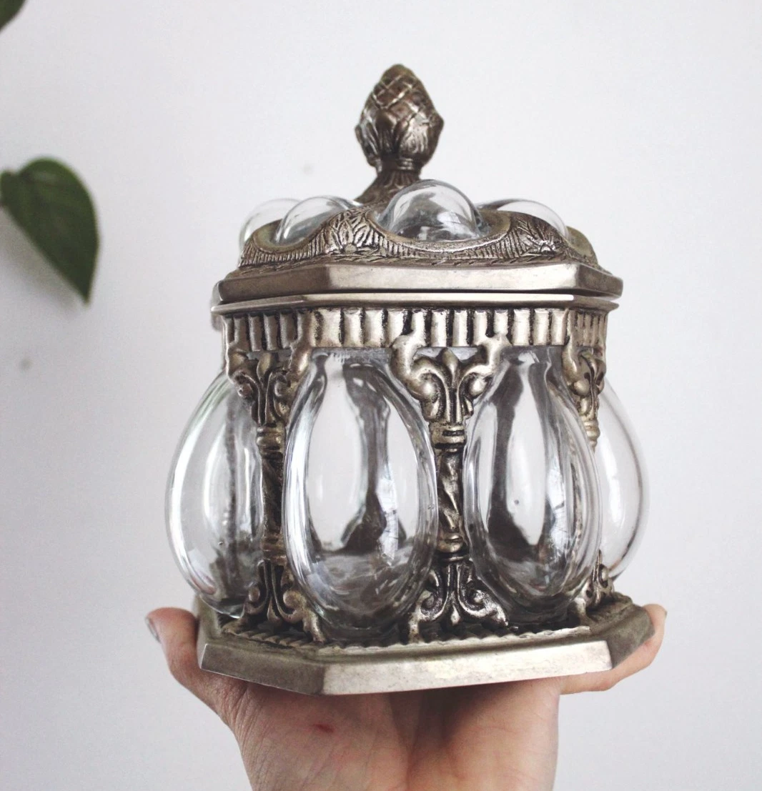 Glass Silver Collectible Boxes, Jars & Tins for sale | eBay
