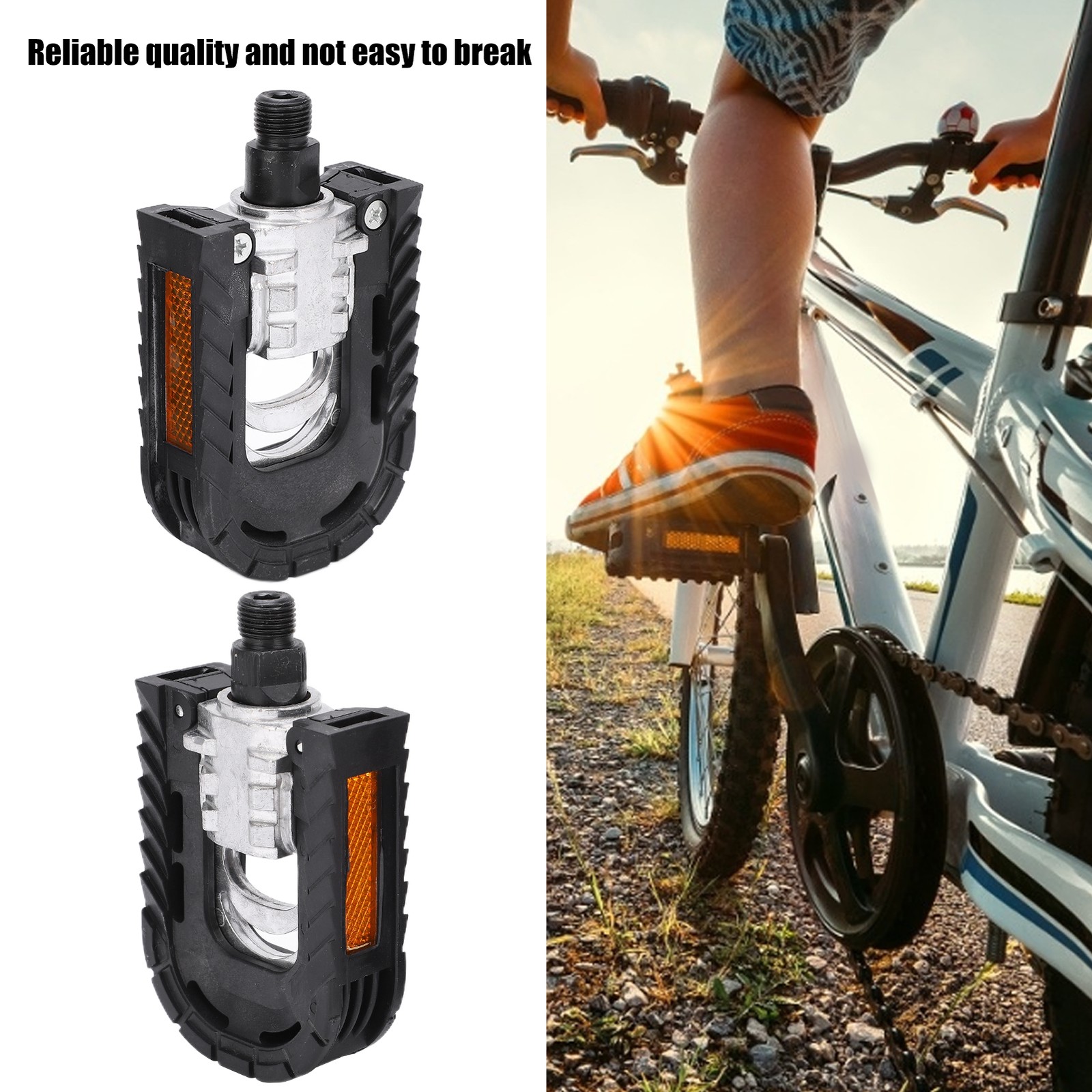 Mountain Bike Pedal Aluminum Alloy Bicycle Folding Platform Flat Pedals For
