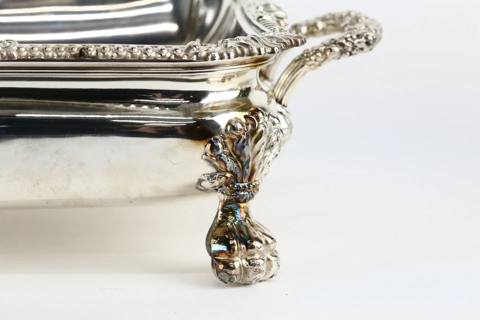 Early-Mid 19th Century Old Sheffield Plate Vegetable/Entree Dish with Warmer - Image 3 of 4