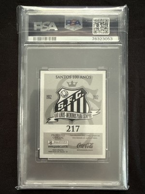 2012 Panini Santos 100 Anos Sticker Neymar Jr. #217 PSA 8 | eBay