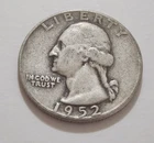 1952‑D Washington Quarter • 90% Silver • Circulated • X102