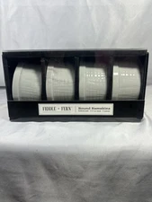 Fiddle and Fern Round Ramekins - 4 Pieces New White Porcelain 4Oz NIB