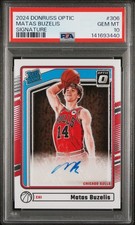 2024 Donruss Optic MATAS BUZELIS Signature Auto RC PSA 10 GEM MINT Rated Rookie