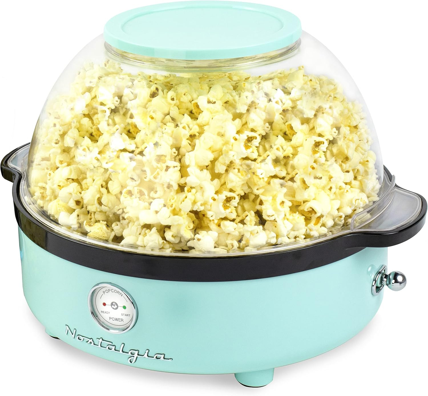 Popcorn Maker Retro Aqua 5,5L - Macchina Cinema in Casa Senza Grassi