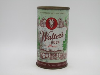 Walter's Bock Flat Top Beer Can
