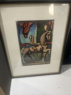 Framed Georges Rouault Cirque De L'Etoile Filante Print Reproduction RARE 1936