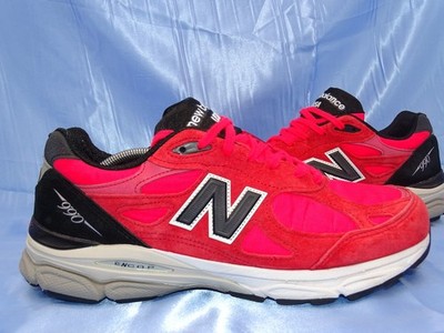 NEW BALANCE 990 V3 MADE IN USA SNEAKER GR 44 45 LAUFSCHUHE HERREN SCHUHE ROT A3