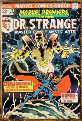 MARVEL PREMIERE 14 DOCTOR STRANGE FRANK BRUNNER COVER 1974 BRONZE AGE VINTAGE A