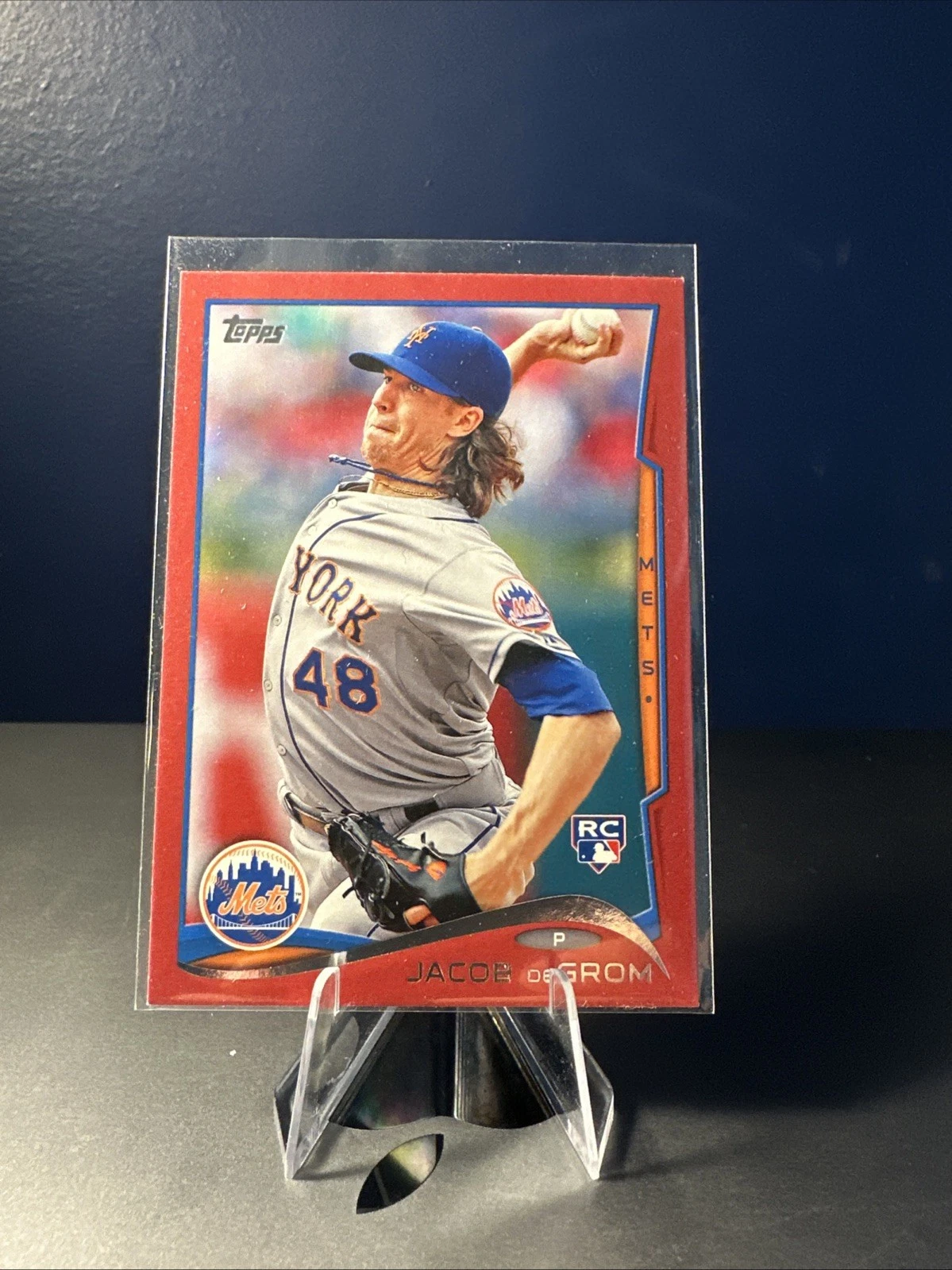 2014 Topps Update JACOB DEGROM #US50 RC Rookie Target Red Parallel NY Mets