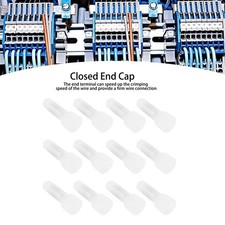 CE5 1000x Closed End Terminal Transparent Nylon Crimping Cap Wire Cable Connecto