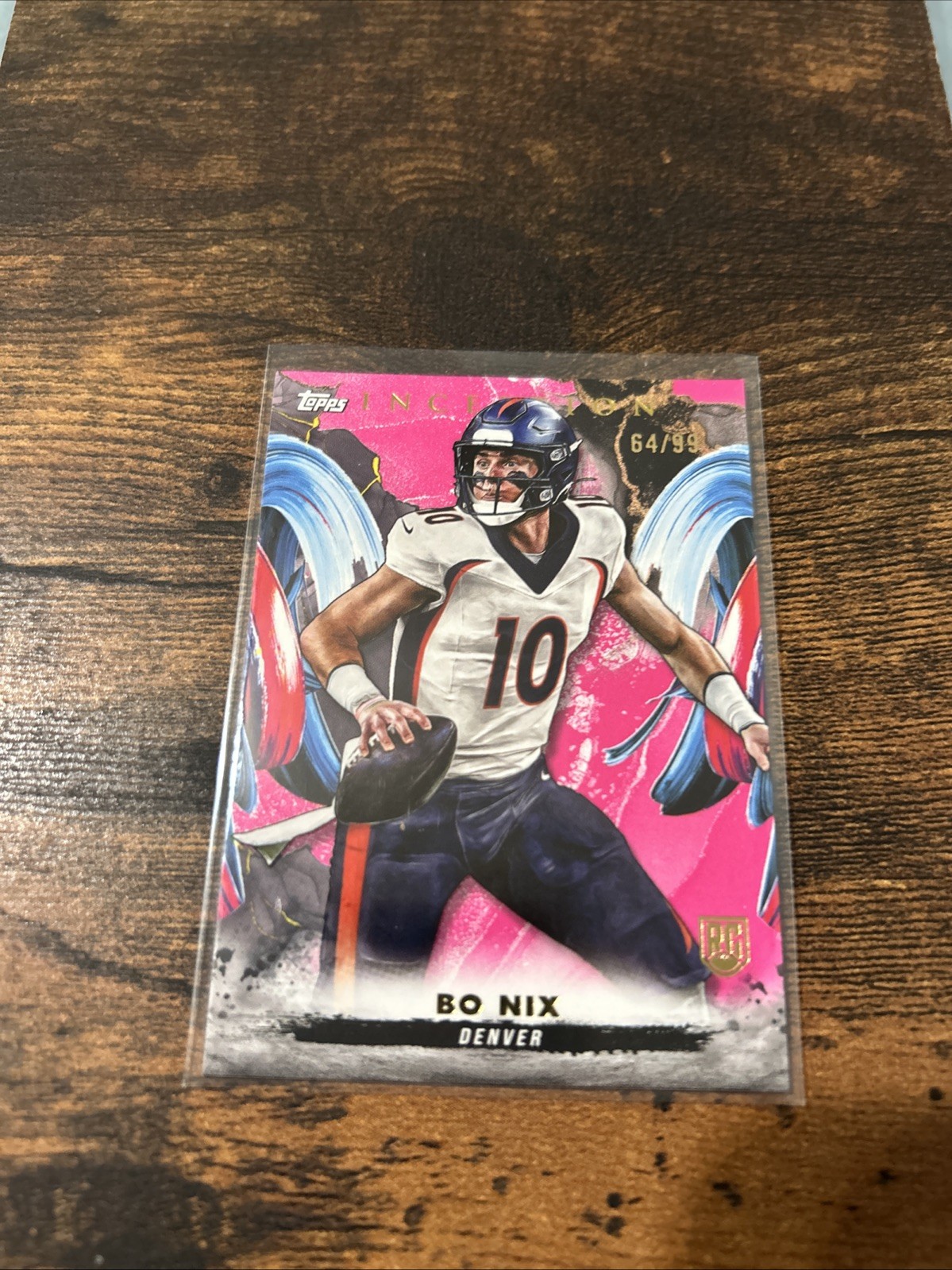 2024 Topps Inception Bo Nix #161 Rookie Magenta Parallel #'d /99 (RC)