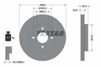 2X Bremsscheibe Vorne Textar 92292903 FÜR Suzuki Bremsscheiben Scheibenbremse