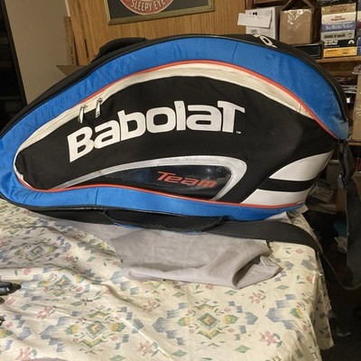 Babolat Team Tennis Backpack Men One Size Blue White Red Padded Racquet Storage
