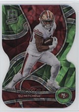 2022 Panini Spectra Neon Green Prizm Die-Cut 2/30 Elijah Mitchell Eli #80 nd3