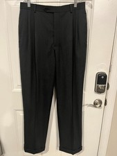 BROOKS BROTHERS 346 Mens 100 Wool DRESS PANTS Gray Sz 33/32