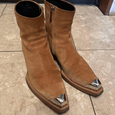 Calvin Klein 205W39NYC Raf Simons Wildleder Westernstiefel Größe41 US8 UK7 He...