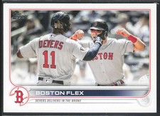 Boston Flex VC 2022 Topps Update #US11 Boston Red Sox