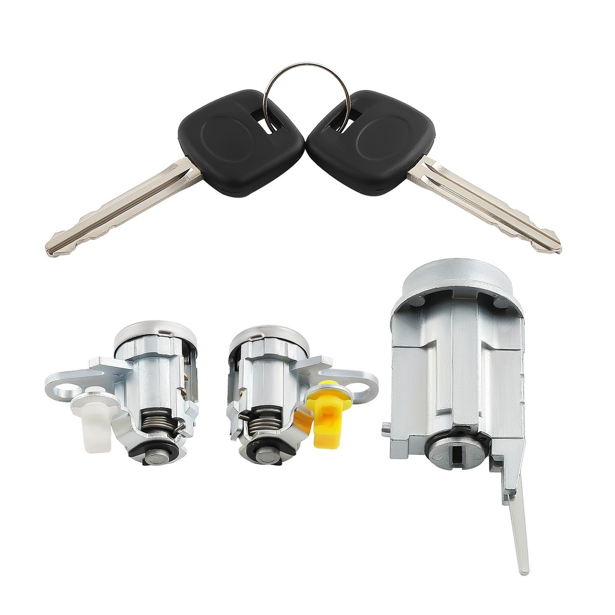 Ignition Switch Lock Key + Front Door Lock Cylinder Set For Toyota Tacoma 99-04 – 2 Pieces, Unbranded