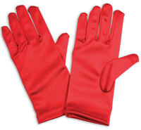 Rubies Rote Satin Handschuhe FüR Erwachsene Fancy Dress KostüM ZubehöR