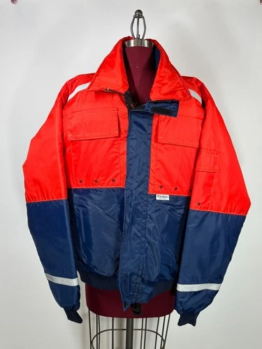  Stearns Type III PFD Flotation Jacket Mens Large Blue Red Fishing Boat - product listing photo
