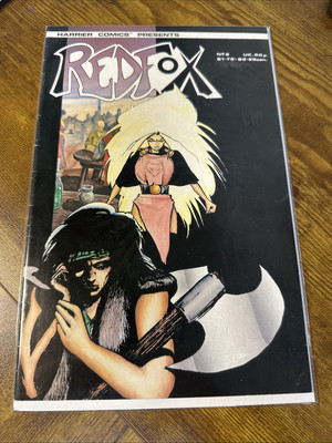 REDFOX #8 ORIGINAL 1987 HARRIER COMICS  COMIC BOOK IN GREAT CONDITION