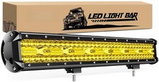 Led Light Bar 20inch 420w Yellow Flood Spot Combo Triple Row Driving Fog Lamp Led Light Bar 20inch 420w Yellow Flood Spot Combo Triple Row Driving Fog Lamp